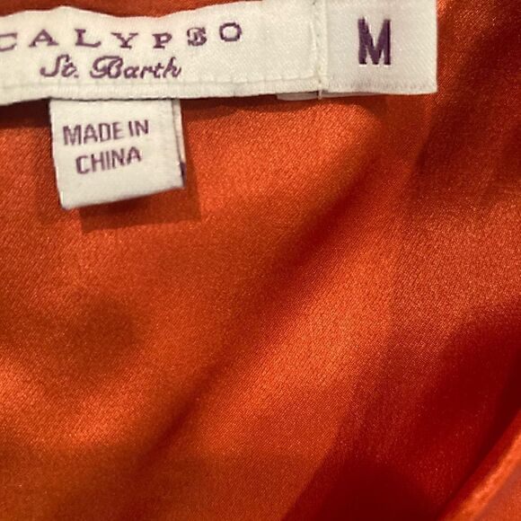 NWOT Calypso St. Barth 100% Silk Shift Dress Size M - Picture 4 of 8